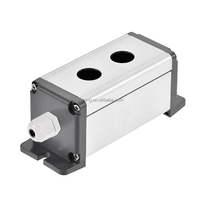 Boîte de contrôle en aluminium pour interrupteur à bouton-poussoir en métal 16/19/22mm étanche 1-5 trous
