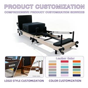 Pura <span class=keywords><strong>Flow</strong></span> – Machine de <span class=keywords><strong>yoga</strong></span> et de <span class=keywords><strong>Pilates</strong></span> pliable en bois d'érable, durable et réglable – Équipement d'exercice portable pour la santé - Product Image 4