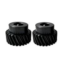 OEM CNC Machining Steel Helical Pinion Gear dengan Keyway M1 M1.5 M2 M2.5 M3
