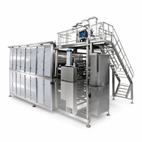 Ligne de production automatique de bonbons gélifiés : Cuve de dépose de gélatine et de pectine, moulage d'ours, refroidissement, séchage, emballage