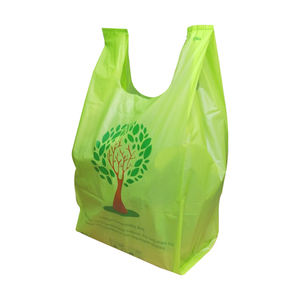 Sac à provisions personnalisé en plastique HDPE pour t-shirt et gilet - Product Image 4