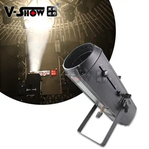 Профессиональный Сценический прожектор V-Show 200 Вт с ручной фокусировкой DMX для кинотеатра 200 Вт зум светодиодный студийный профильный прожектор