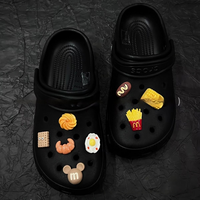 Boucles de chaussures mignonnes sur le thème des collations amusantes, peuvent être utilisées en combinaison avec des sacs ; éléments décoratifs multifonctionnels détachables à faire soi-même
