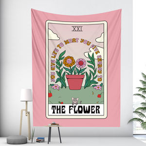 <span class=keywords><strong>Tarot</strong></span> carta Pata de Gato escena psicodélica decoración del hogar arte tapiz hippie bohemio decoración dormitorio sábana tapiz - Product Image 6