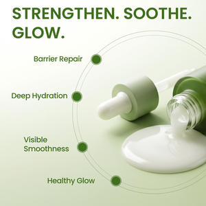Crema Viso Lattiginosa con Acido Ialuronico, Vitamina C e Tè Verde Matcha, 30ml, Vegana, Cruelty Free, OEM ODM Etichetta Privata, Certificata GMPC ISO 22716 SEDEX HALAL - Product Image 5