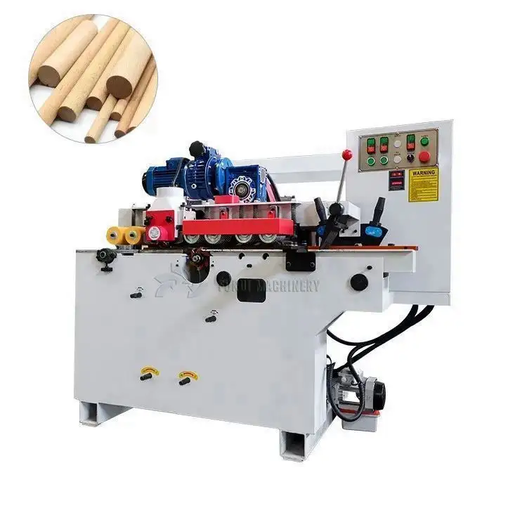 Widely used wood broom handle shovel pole production line/wood stick round rod machine for sale