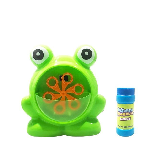 Wanna Bubble Kids Soap Blower Cartoon Frog Bubble Toy Bubbles Machine