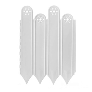 <span class=keywords><strong>Bordo</strong></span> Decorativo in Plastica Bianca <span class=keywords><strong>per</strong></span> <span class=keywords><strong>Giardino</strong></span>, Recinzione <span class=keywords><strong>per</strong></span> Fiori, Bordura <span class=keywords><strong>per</strong></span> Prato, Cortile, Patio, Vialetti e Paesaggistica - Product Image 1