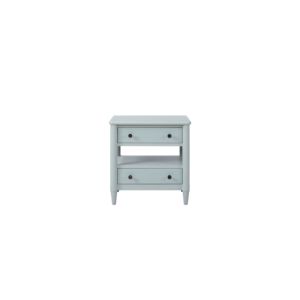 <b>Open</b> Nightstand Ocean Finish 2 Drawers <b>Storage</b> Drawer <b>Unit</b> - Product Image 1