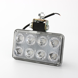 Faros LED cuadrados de 8 luces LED para excavadora, luz de techo para coche, luz de haz alto, voltaje personalizable 930 - Product Image 1