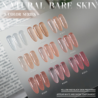 XEIJAYI Vernis à Ongles Gel UV Personnalisé 15ml Série Nude Semi-Transparente Designer Français Non Toxique Longue Durée en Bouteille pour DIY