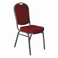 Chaises de banquet modernes et durables en acier inoxydable, multi-usages, pour hôtels et restaurants, confortables, peu encombrantes et empilables