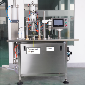 Machine de remplissage pneumatique semi-automatique pour sachets souples et aérosols, économe en main-d'œuvre, pour boissons et produits chimiques de 200 ml (plastique/métal) - Product Image 4