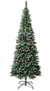 Árbol de Navidad Artificial de PVC de 1.5 m con Aspecto de Madera, sin Luces, para Decoración del Hogar, Oficina, Fiestas - Product Image 4