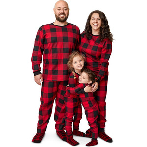 <span class=keywords><strong>Pyjama</strong></span> de Noël Américain et Européen pour la Maison, Ensemble Décontracté Ample et Confortable en Coton à Manches Longues pour Couples, Adapté aux Quatre Saisons - Product Image 5