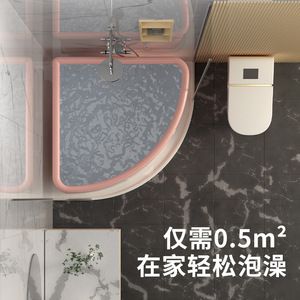 Seau de bain à domicile baignoire portable baignoires pliables triangulaires adulte sueur vapeur <span class=keywords><strong>petit</strong></span> appartement économiser de l'espace baignoire en forme d'éventail - Product Image 6