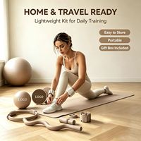 Kit de musculation portable antidérapant en acier et silicone, écologique, pour yoga et entraînement de force, vente en gros
