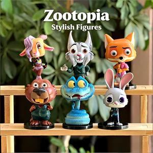 Cajas Sorpresa con Figuras Coleccionables de la Serie Zoo2, Judy, Fox, Nick Wilde, Juguetes, Adornos para Coche, Regalos - Product Image 1