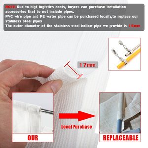 Sóng Kính thiên văn dù để che nắng <span class=keywords><strong>Net</strong></span> Sun Shading buồm vườn dù để che nắng bóng râm lưới có thể thu vào mái hiên ngoài trời bơi hồ bơi tán - Product Image 4