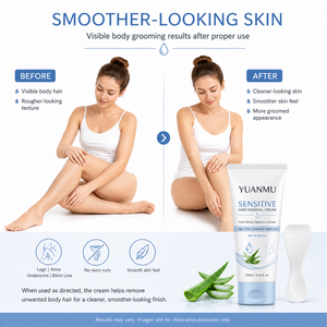 <span class=keywords><strong>Crema</strong></span> <span class=keywords><strong>Depilatoria</strong></span> Suave e Indolora para Hombres y Mujeres, para Zonas Íntimas, Públicas, Cuerpo, Piernas, Pecho y Axilas - Product Image 5