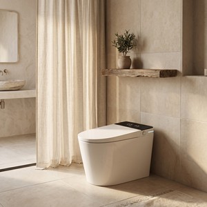 Inodoro Inteligente de Lujo con Asiento Calefactado, Tanque Oculto, Descarga Ciclónica, Control Remoto, Desodorización Automática, Montaje en el Suelo, Moderno - Product Image 2