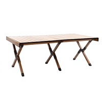 Profitez de l'extérieur avec cette table rectangulaire pliable en alliage d'aluminium pour la vente ambulante, les barbecues et les meubles d'extérieur