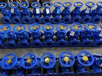 Vanne à opercule à tige montante à bride en fonte ductile industrielle, à assise renforcée, type OS&Y, pour systèmes de pipeline