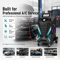 Máquina de Recuperación, Reciclaje y Recarga de Refrigerante para Aire Acondicionado Automotriz con Bomba de Vacío y Detección de Fugas para R134a R1234yf