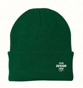 Gorro de Punto de Invierno Personalizable de la Mejor Calidad, Gorros Bordados con Diseño de Dibujos Animados o Personajes, Diseño de Logotipo Invernal - Product Image 1