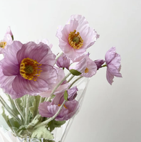 Bouquet de coquelicots en soie, fleurs artificielles haut de gamme, technique de flocage réaliste, décorations pour arrangements et centres de table