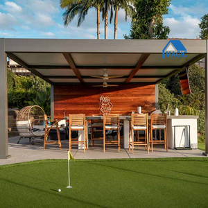 Pergola Bioclimatica Premium Personalizzata in Stile Australiano per Patio, <span class=keywords><strong>Terrazza</strong></span> e Balcone, con Tetto a Lamelle Orientabili in Alluminio per Esterni - Product Image 1
