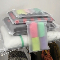 Sacs en plastique refermables avec fermeture éclair, sacs en plastique à fermeture éclair réutilisables, pochettes à fermeture éclair personnalisées avec logo imprimé pour l'emballage de vêtements et de cosmétiques