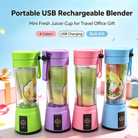 Cangkir Juicer Portabel untuk Perjalanan Luar Ruangan, Pengisian Daya USB, Blender Buah Mini, Pembuat Jus Segar Pribadi, Cocok untuk Hadiah Promosi Grosir
