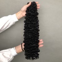Venta caliente Super doble dibujado francés Curl Raw Virgin Indian Hair Bundles Color natural