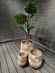 2026Factory Price Vintage Europe Design Fiber Cement Flower <b>Pots</b> Eco-Friendly Waterproof Floor & Shopping Mall Use Drainage Hole - Product Image 6