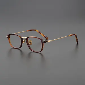 80853 yüksek kaliteli mavi ışık engelleme gözlük gözlük çerçevesi optik Unisex lüks Trendy el yapımı gözlük çerçeve asetat