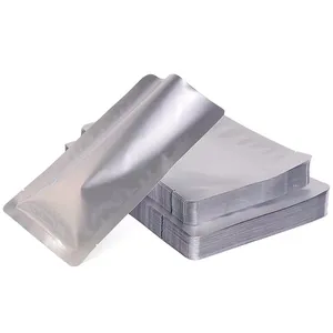 热封铝箔袋可重复使用的聚酯薄膜收纳袋，带床单不干胶标签贴纸