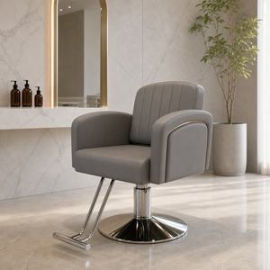 Factory-Price Contemporary <b>Green</b> Faux Leather Barber <b>Chair</b> Hydraulic Pump 360 Degree Rotation Base Eco-Friendly Barber Shop - Product Image 3