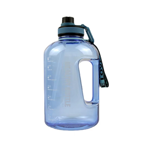 Large 1 Gallon Eco-Friendly Motivational Gradient Color Leak Proof PET BPA Free Sport Water Jug Time Marker Straw for Outdoor - Product Image 1