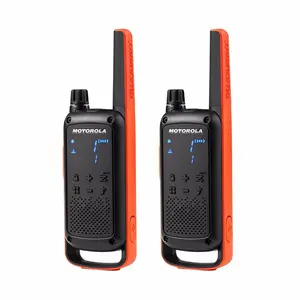 Motorola T82 senter luar ruangan Gmrs Radio dua arah Mini Walkie Talkie 20 Handheld Orange Walkie Talkie Lenovo N8 0.5W 181g