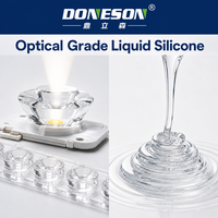 Caoutchouc de silicone liquide optique haute transparence anti-jaunissement, conforme REACH et RoHS, pour dispositifs de moulage de lentilles optiques secondaires