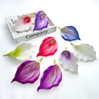 Tête de lys calla en EVA de simulation, petite, en forme de fer à cheval, style antique, pour couronnes DIY, murs fleuris, accessoires vestimentaires, mariages et décoration intérieure