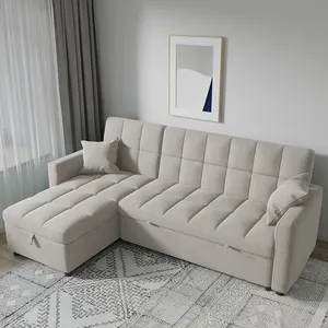 Promoção cadeira cama sofá-cama do hotel sofá-cama funcional ajustável dois lugares sofá-cama