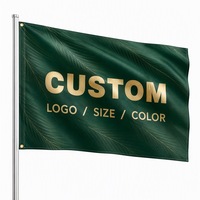 Drapeaux personnalisés en gros 3x5 pieds, bannières publicitaires double face en polyester recyclé, fabricant, impression numérique, drapeaux avec logo personnalisé