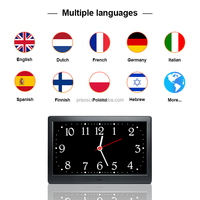 10 "Zoll Digital Azan Clock Geräte Muslim Desk Table Player mit Multifunktions-Adhan in mehreren Stimmen Alarm für alle Gebete