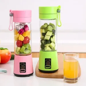Mini-mixeur portable 380 ml, machine à jus USB domestique, mixeur-blender en verre pour jus frais - Product Image 2