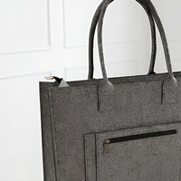 Sacs de rangement souples en polyester imperméables personnalisés en usine, pliables avec poignée pour ordinateur portable, tablette, fournitures de bureau