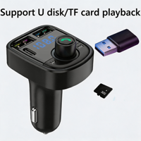 Émetteur FM, chargeur PD/QC, profitez de la musique, de la navigation GPS et des appels mains libres tout en chargeant vos appareils avec la charge rapide PD/QC