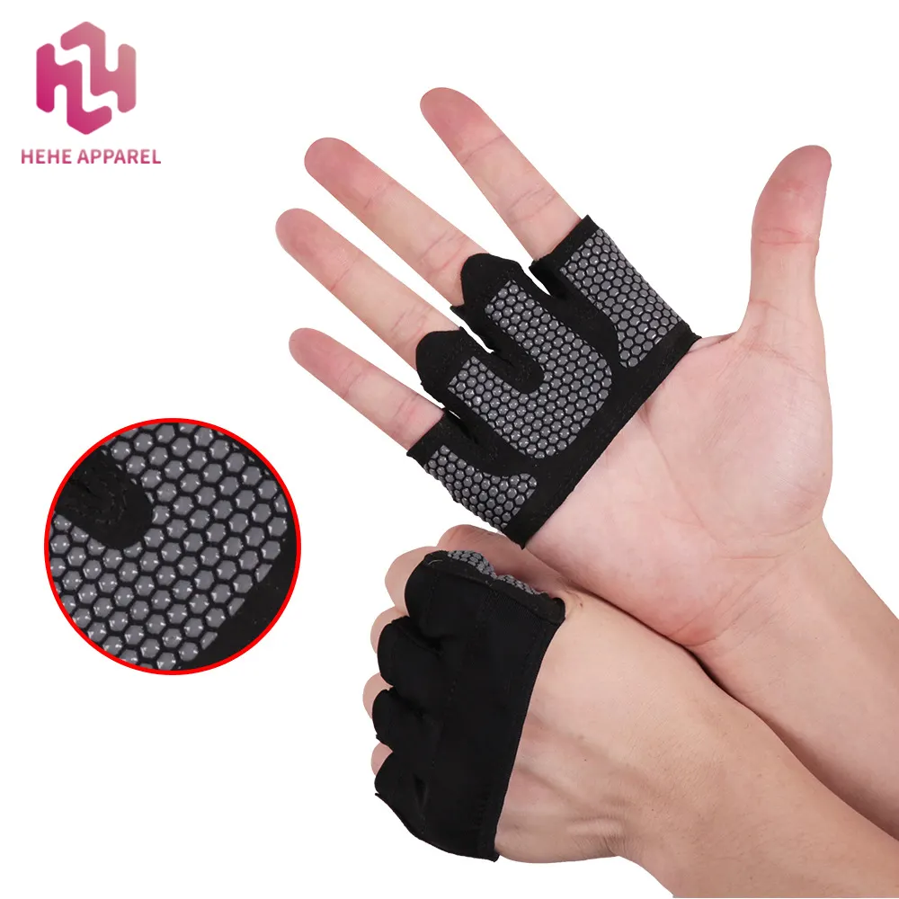 HEHE Fit Four Weightlifting Gloves Callus Guard WOD Workout Gloves for Cross Training Fit Athletes Enhanced Silicone Grip Palm
