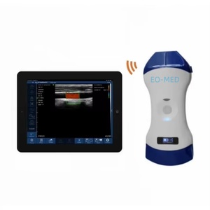 Échographe Doppler sans fil 2-en-1 à ultrasons convexes et linéaires, sonde 128 éléments pour Anesthésie, Esthétique, Vétérinaire DCU19B - Product Image 1